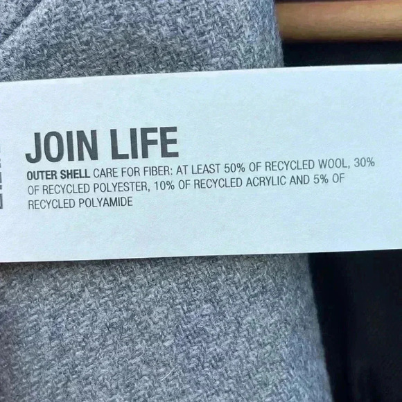 ZARA NEW TWO BUTTON WOOL BLEND COAT GRAY WOMENS SIZE XS JACKET TWO BUTTON - Picture 12 of 12